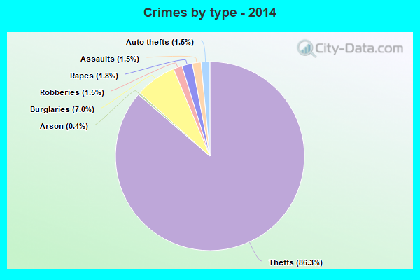 Crimes by type - 2014