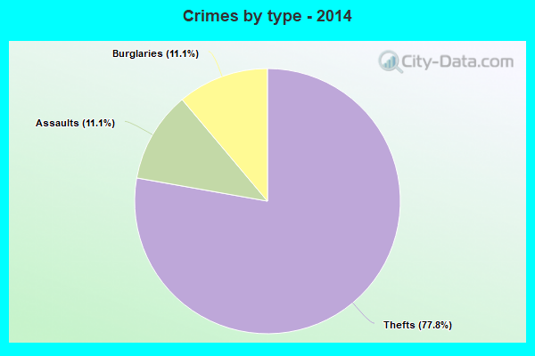 Crimes by type - 2014