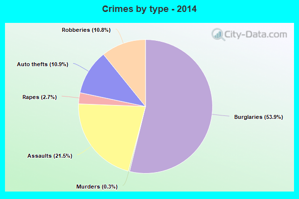 Crimes by type - 2014