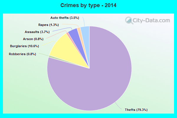 Crimes by type - 2014