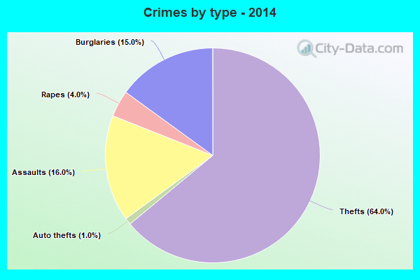 Crimes by type - 2014