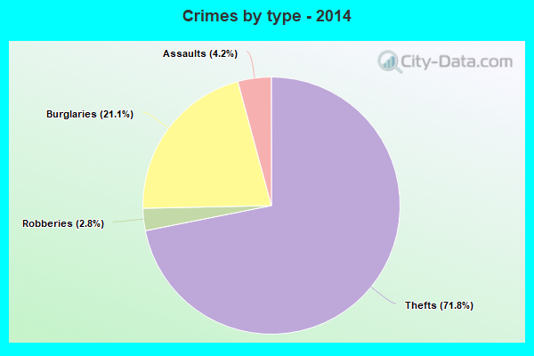 Crimes by type - 2014