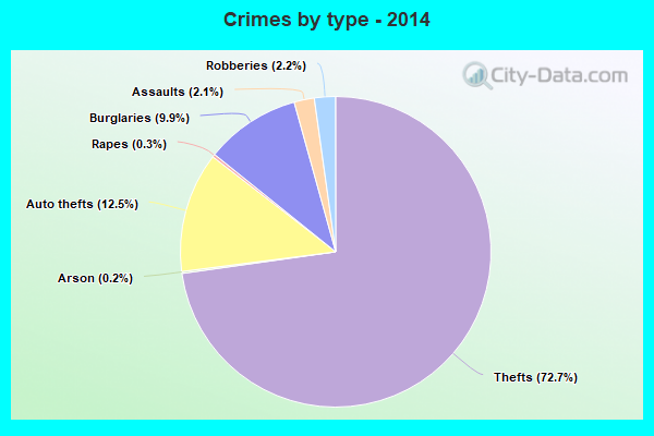 Crimes by type - 2014