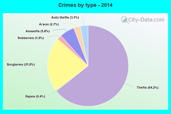 Crimes by type - 2014