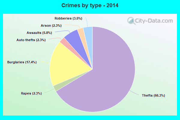 Crimes by type - 2014