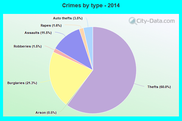 Crimes by type - 2014