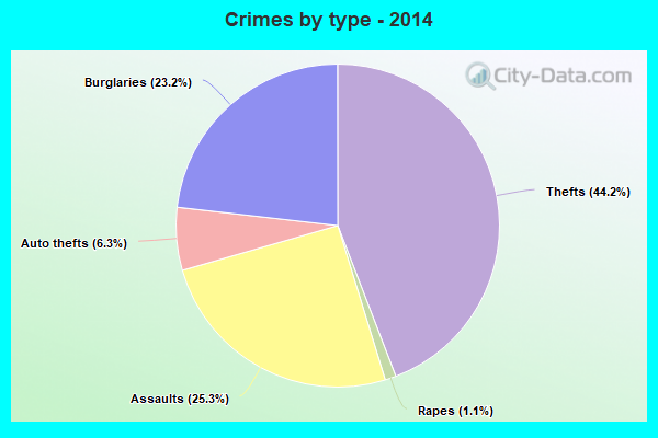 Crimes by type - 2014