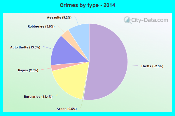 Crimes by type - 2014