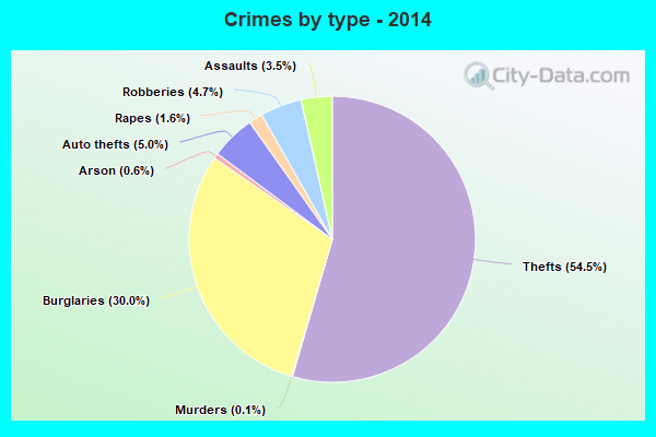 Crimes by type - 2014