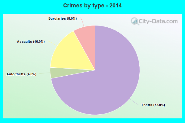 Crimes by type - 2014