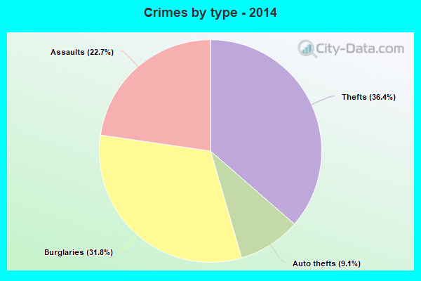 Crimes by type - 2014