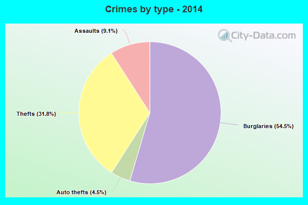 Crimes by type - 2014