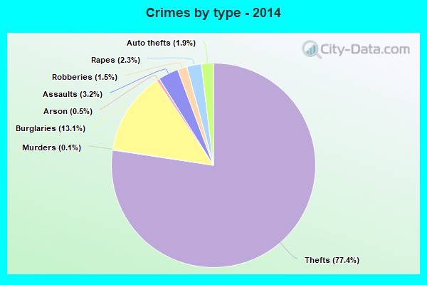 Crimes by type - 2014