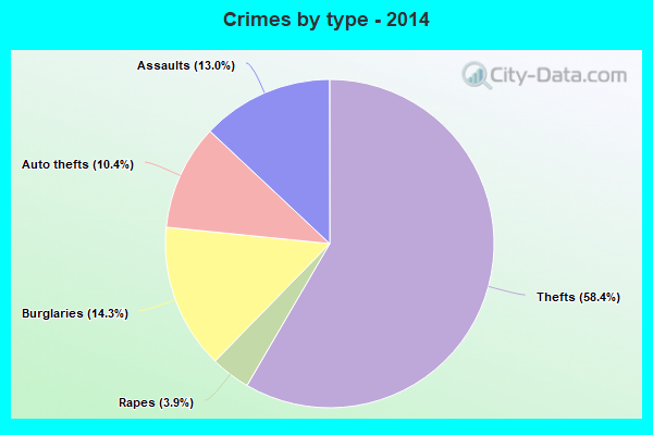 Crimes by type - 2014