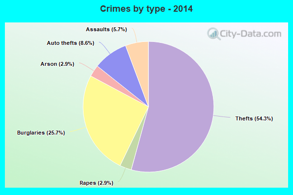 Crimes by type - 2014