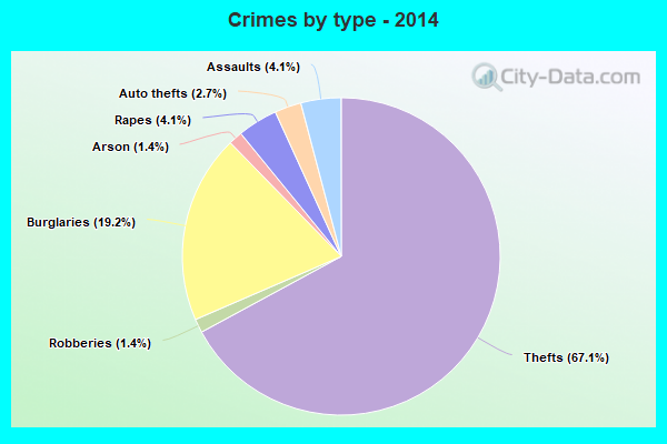 Crimes by type - 2014