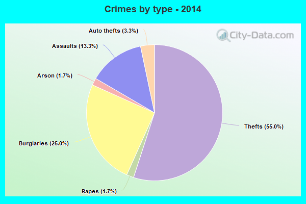 Crimes by type - 2014