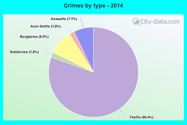 Crimes by type - 2014