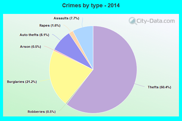 Crimes by type - 2014