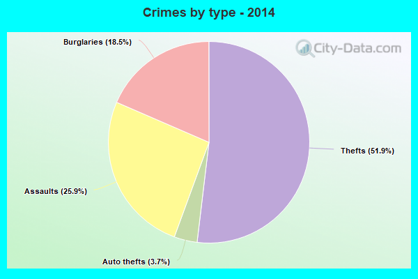 Crimes by type - 2014