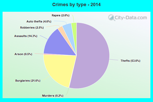 Crimes by type - 2014