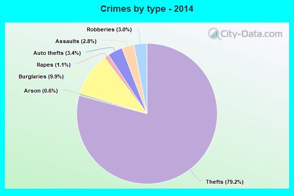 Crimes by type - 2014