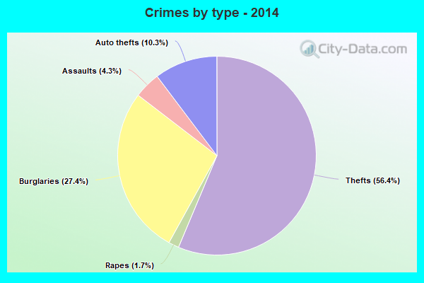 Crimes by type - 2014