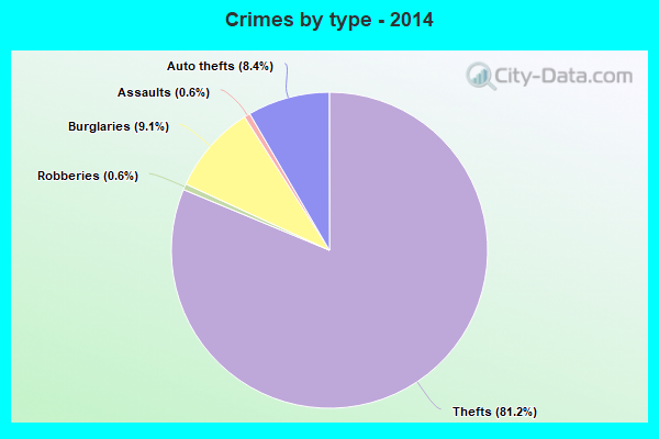 Crimes by type - 2014