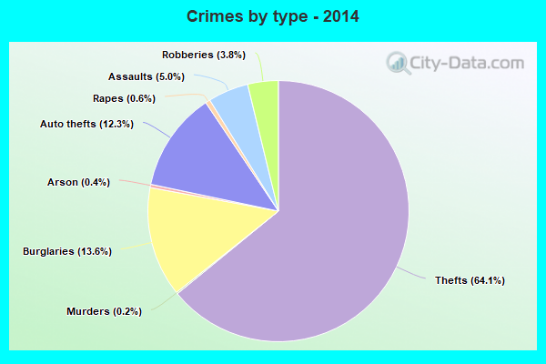 Crimes by type - 2014