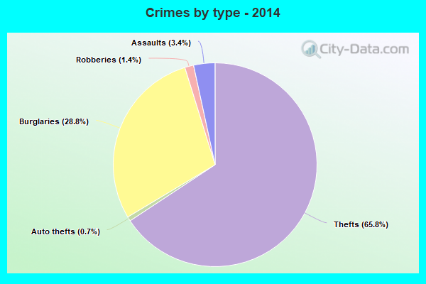 Crimes by type - 2014