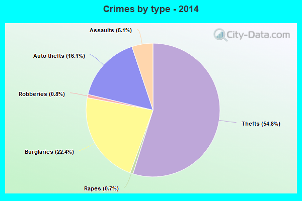 Crimes by type - 2014