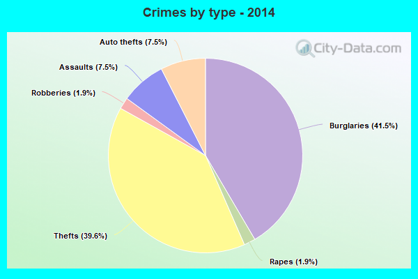 Crimes by type - 2014