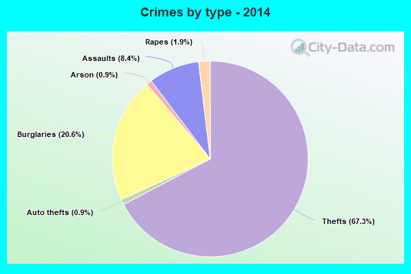 Crimes by type - 2014