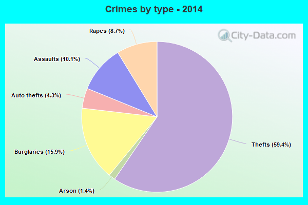 Crimes by type - 2014