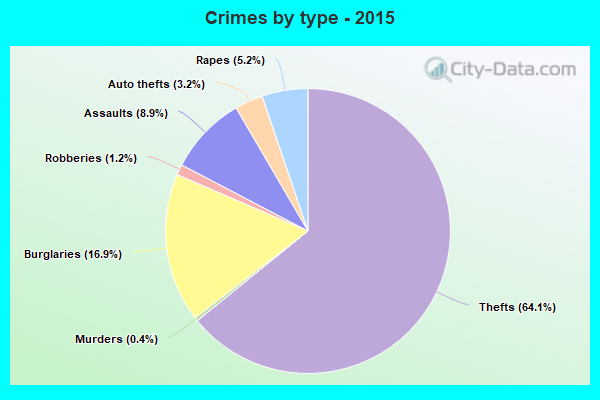 Crimes by type - 2015