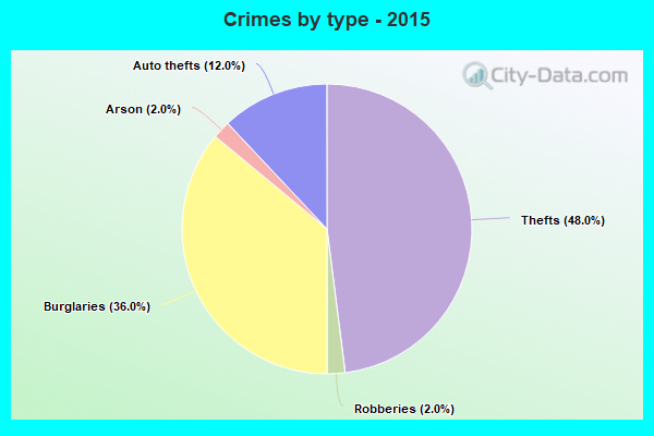 Crimes by type - 2015