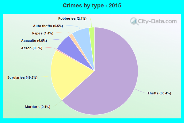 Crimes by type - 2015