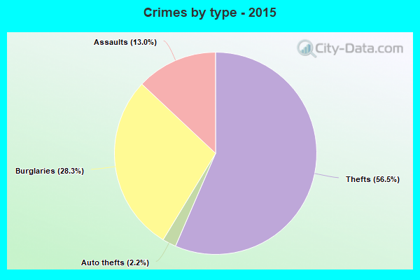 Crimes by type - 2015