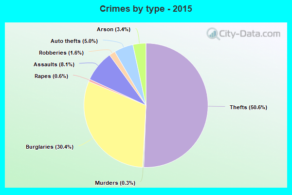 Crimes by type - 2015