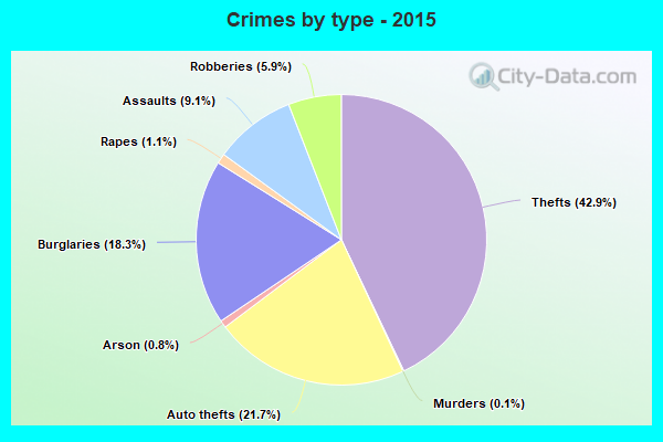 Crimes by type - 2015