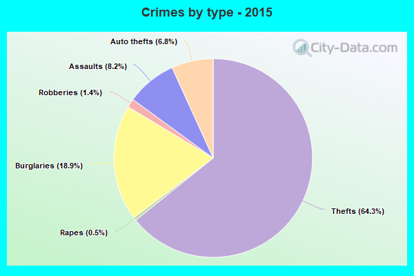 Crimes by type - 2015