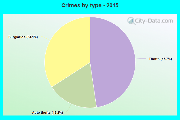 Crimes by type - 2015