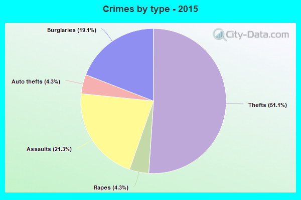 Crimes by type - 2015