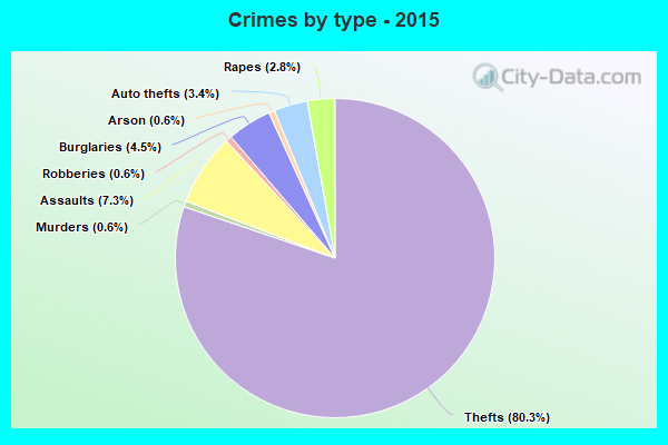 Crimes by type - 2015