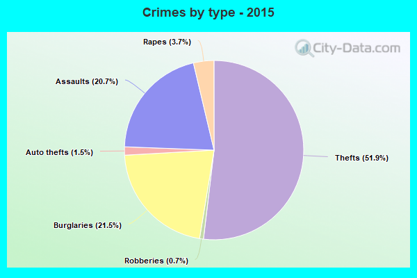 Crimes by type - 2015