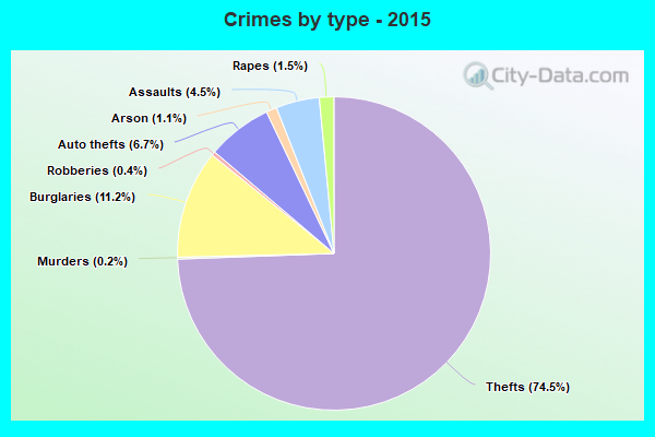 Crimes by type - 2015