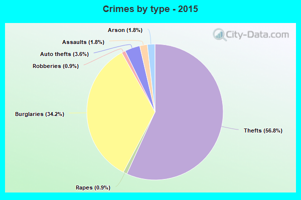 Crimes by type - 2015