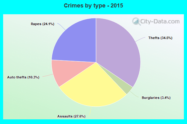 Crimes by type - 2015