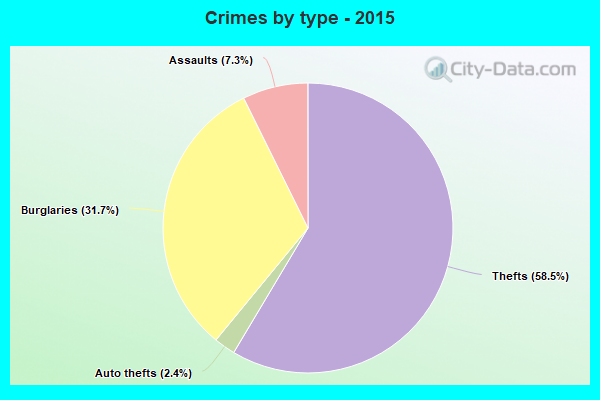 Crimes by type - 2015