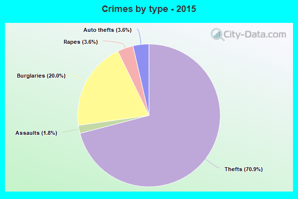 Crimes by type - 2015